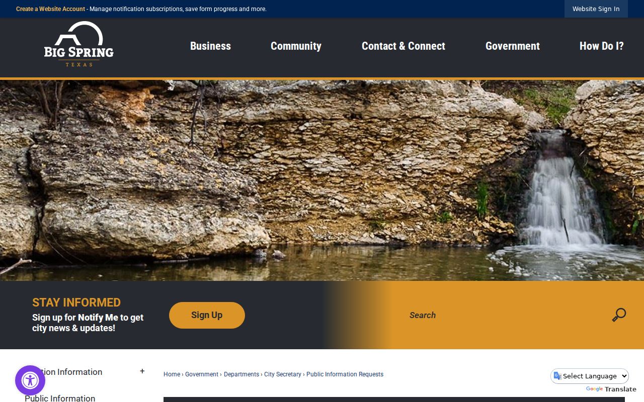 Howard County municipal warrant records: Big Spring city JustFOIA request portal